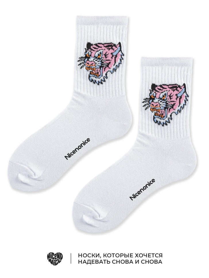 Носки Nicenonice Classic &quot;бешеный тигр&quot;