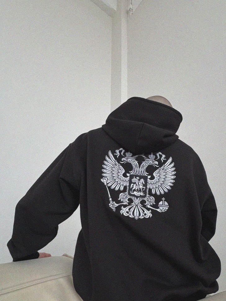 Зип худи с балаклавой Nicenonice BALACLAVA "Вышитый Герб Российской Федерации"